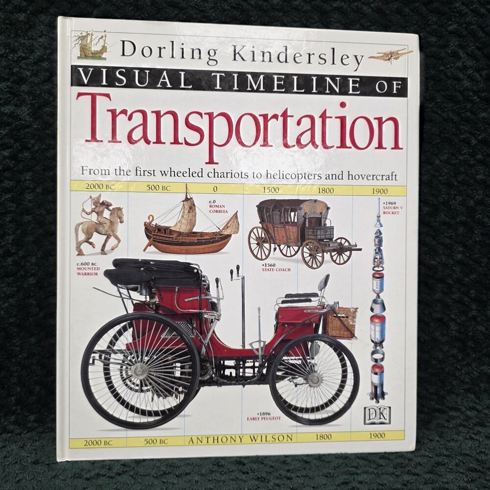 DK Visual Timeline of Transportation Anthony Wilson Dorling Kindersley History B